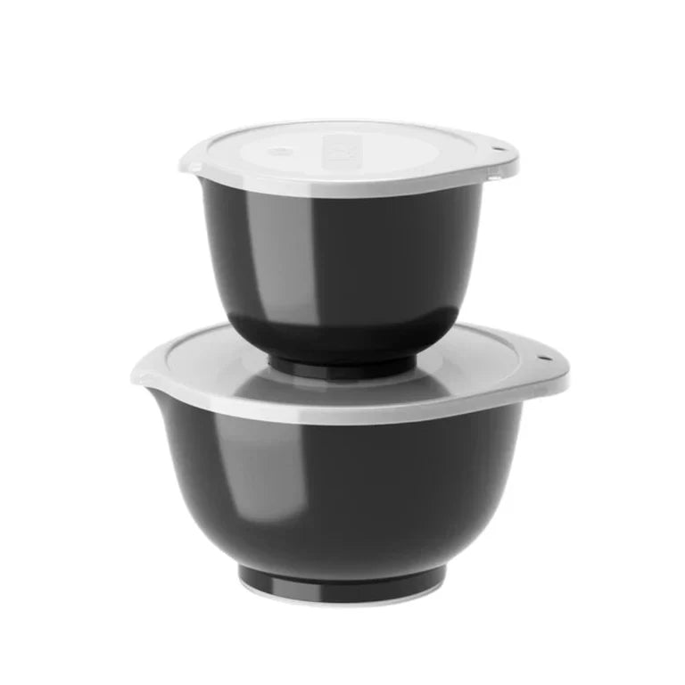 Margrethe røreskålesæt, sort - 2 stk. - Rosti